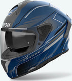 Full-Face Motorcycle Helmet Airoh Spark 2 - Sp2Sh18 Thermoplastic Hrt Matte Blue Shadow Size Xxl