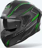 Full-Face Motorcycle Helmet Airoh Spark 2 - Sp2Sh33 Thermoplastic Hrt Matte Green Shadow Size Xs
