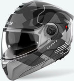 Flip-Up Motorcycle Helmet Airoh Specktre - Specg16 Thermoplastic Hrt Gloss Grey Groove Size L