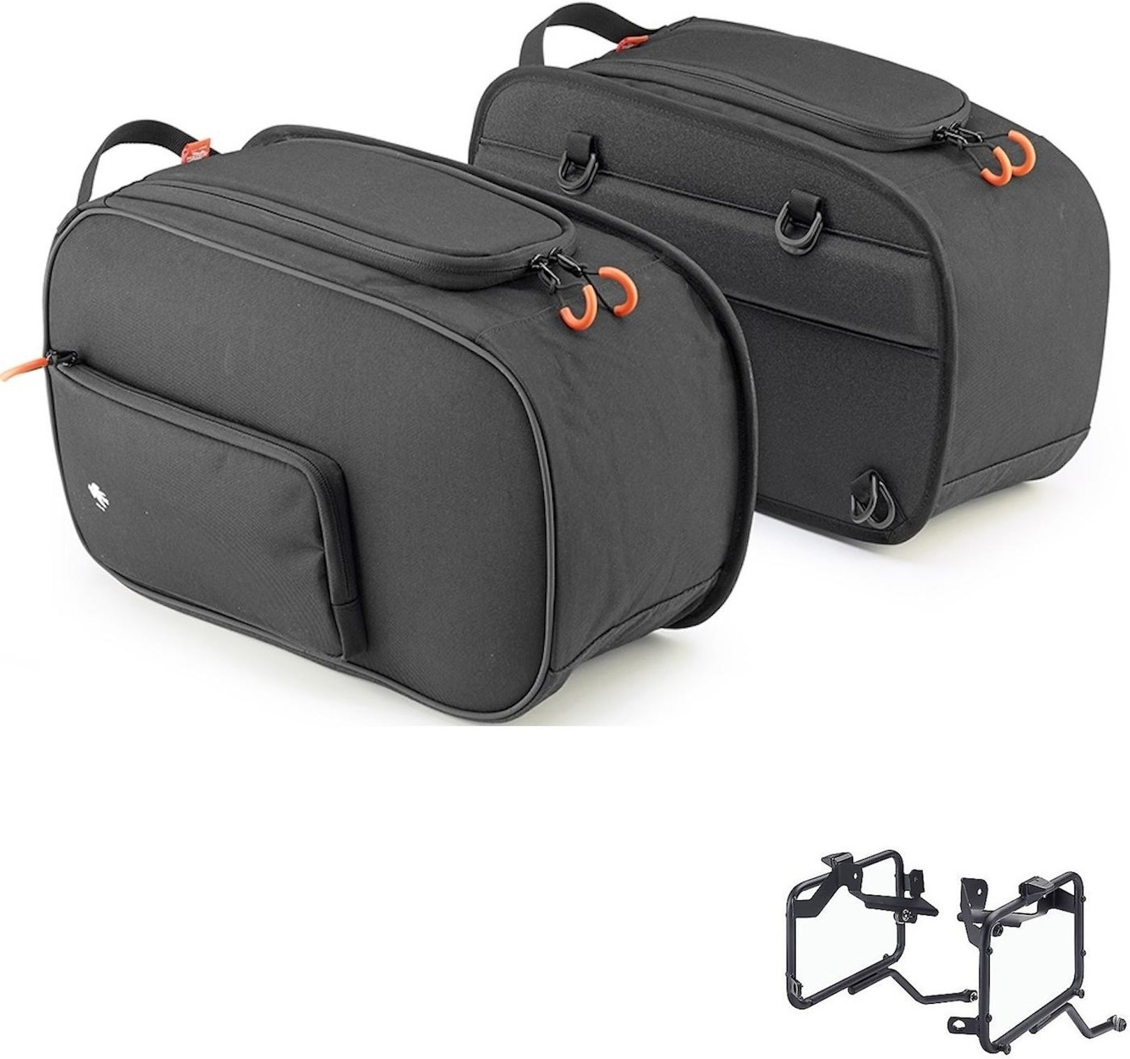 Side Bags St105 + Side Bags Holder - Kappa Moto Compatible With Triumph Street Twin 900 (2016-2022)