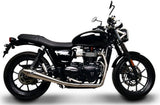 Complete Exhaust System Without Sound Certification Conical Stainless Steel - Termignoni Compatible With Triumph Street Twin (2016-2020)
