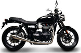 Complete Exhaust System Without Sound Certification Conical Stainless Steel - Termignoni Compatible With Triumph Street Twin (2016-2020)