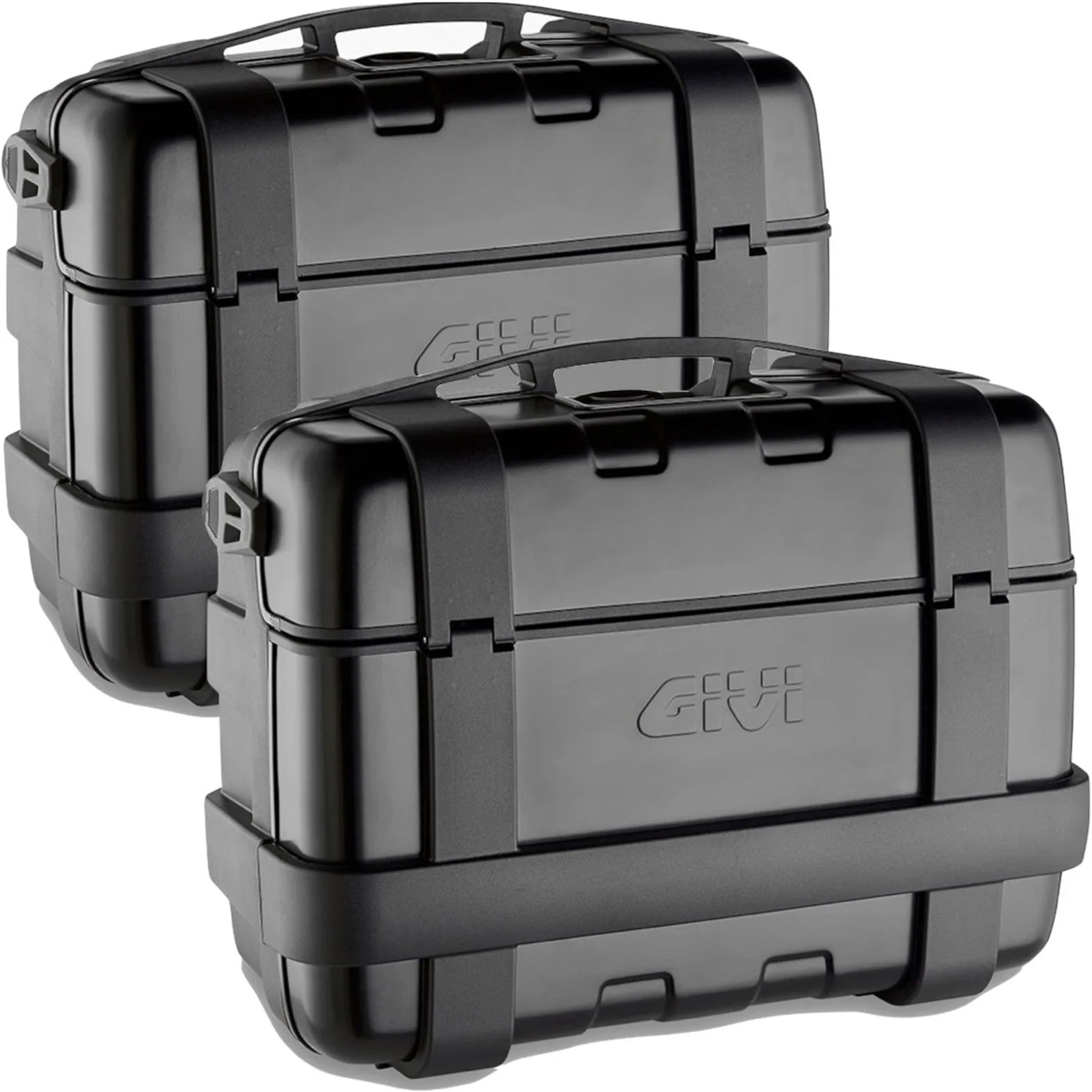 Monokey Trekker Black Side Cases - 66 Lt Trekker Aluminium - Givi Compatible With Ktm 1290 Super Adventure S (2021-2024)