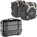 Trekker Canyon Black Top Case + Side Bags - 103 Lt Trekker Canyon Technopolymer - Givi Compatible With Honda Cb 650 R (2024)