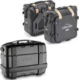 Trekker Canyon Black Top Case + Side Bags - 83 Lt Trekker Canyon Technopolymer - Givi Compatible With Suzuki Gsr 600 (2006-2011)