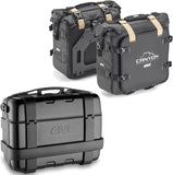 Trekker Canyon Black Top Case + Side Bags - 83 Lt Trekker Canyon Technopolymer - Givi Compatible With Honda Nc 750 S - Dct (2014-2015)