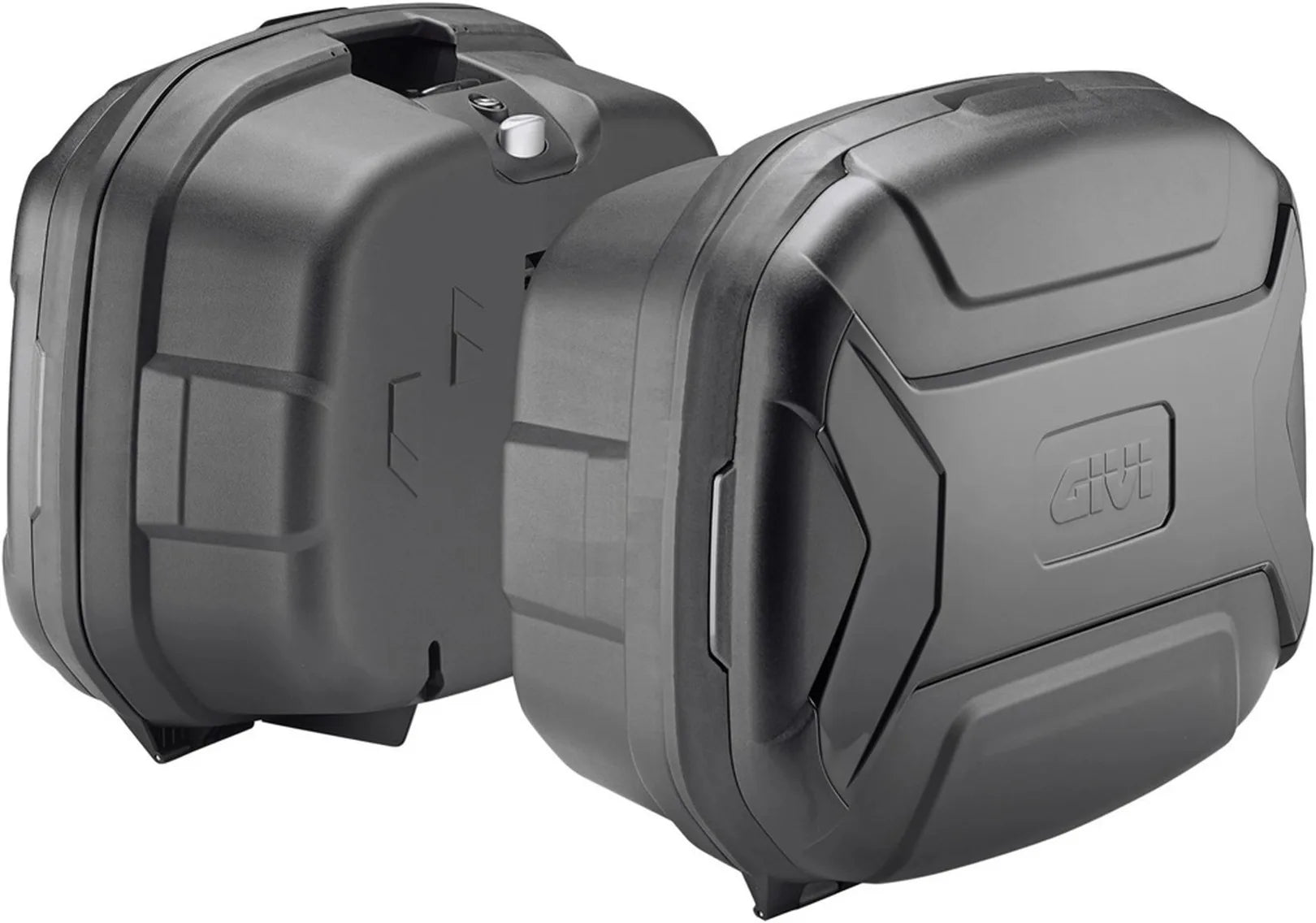 Monokey Trekker Lite Black Side Cases - 70 Lt Trekker Lite Technopolymer - Givi Compatible With Ktm 890 Smt (2023-2024)