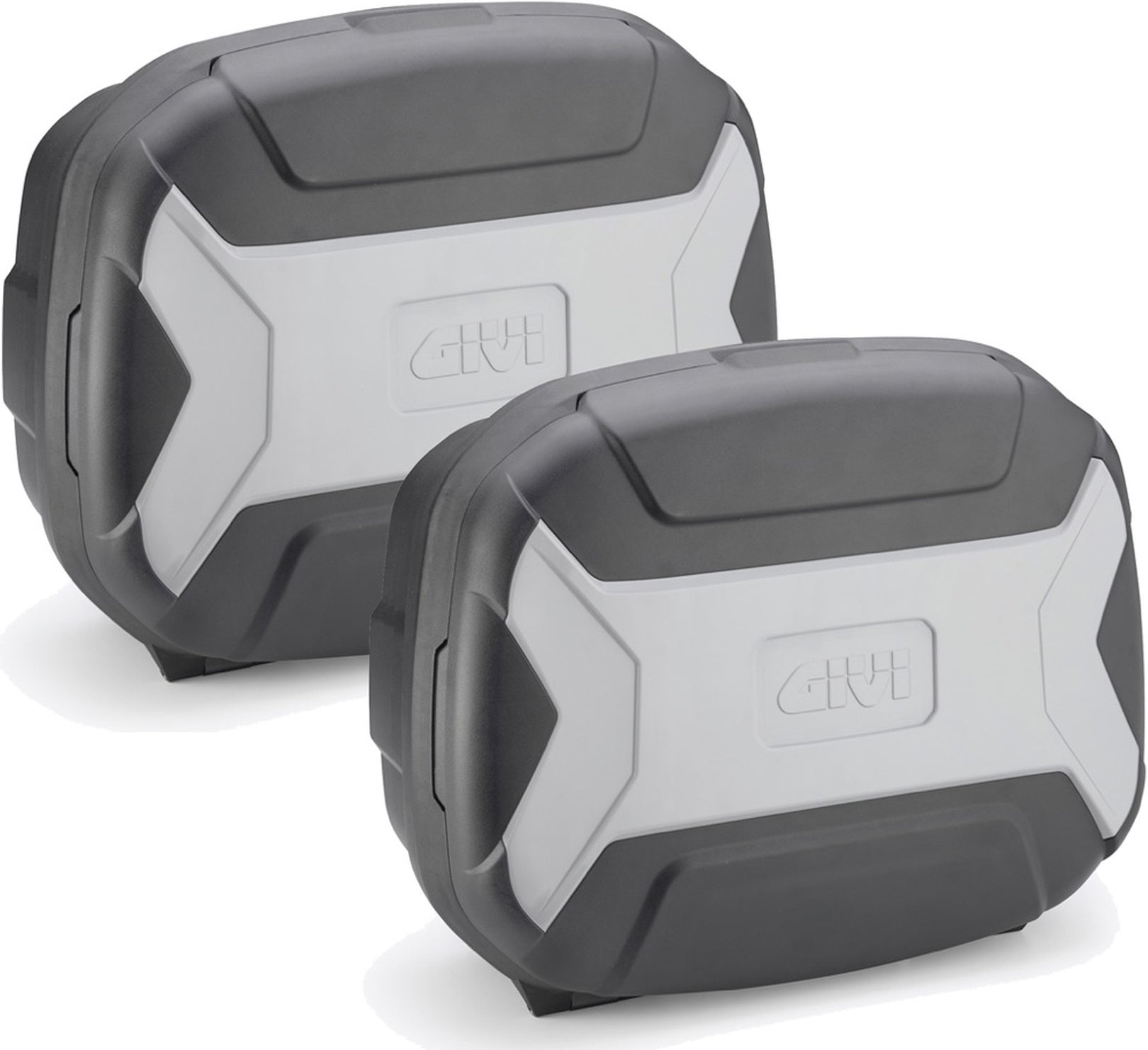Monokey Trekker Lite Gray Side Cases - 70 Lt Trekker Lite Technopolymer - Givi Compatible With Moto Guzzi V85 Tt (2024)