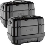 Monokey Trekker Black Side Cases - 92 Lt Trekker Aluminium - Givi Compatible With Ktm 1290 Super Adventure S (2021-2024)