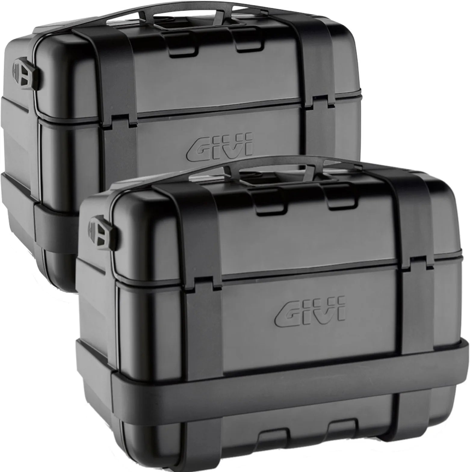 Monokey Trekker Black Side Cases - 92 Lt Trekker Aluminium - Givi Compatible With Ktm 890 Adventure (2023-2025)