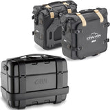 Trekker Canyon Black Top Case + Side Bags - 96 Lt Trekker Canyon Technopolymer - Givi Compatible With Honda Cb 650 R (2021-2023)