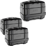 Trekker Black Top Case + Side Cases - 138 Lt Trekker Aluminium - Givi Compatible With Honda Nc 750 X - Dct (2014-2015)