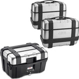 Trekker Top Case + Side Cases - 138 Lt Trekker Aluminium - Givi Compatible With Honda Cb 500 X (2013-2016)