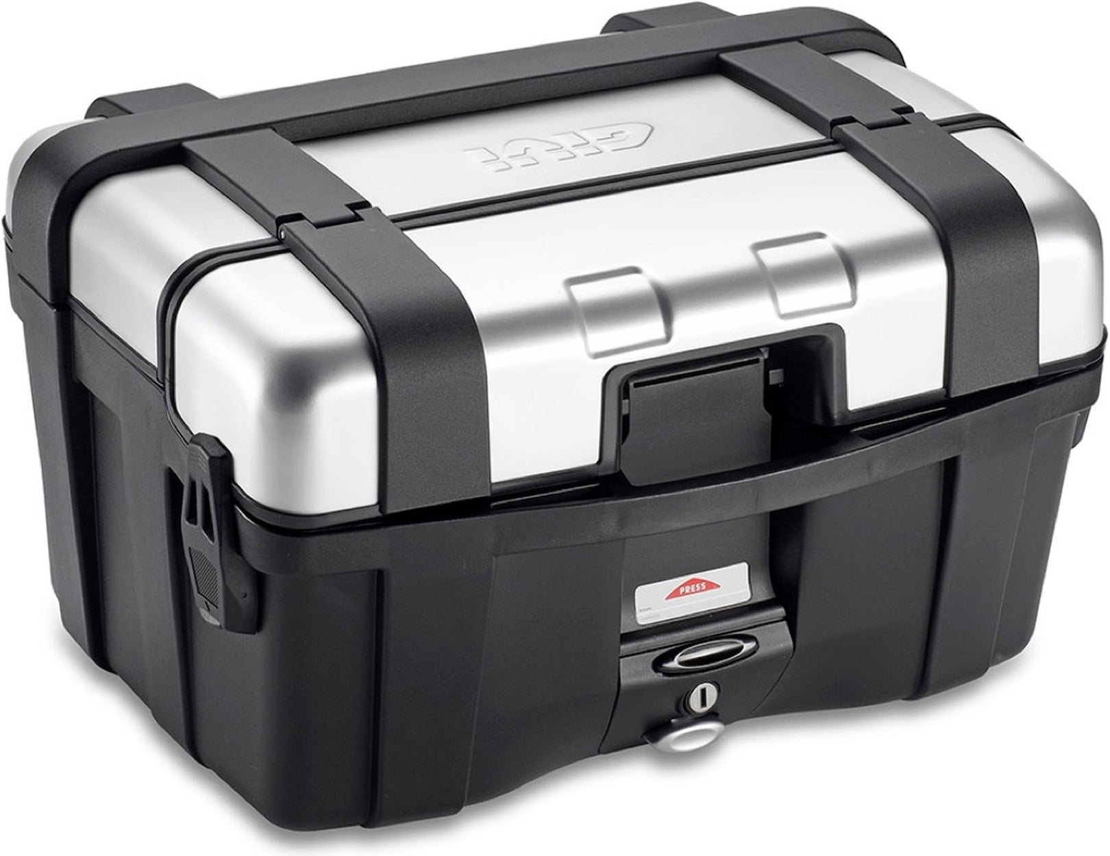 Monokey Trekker Aluminium Top Case - 46 Lt Trekker Aluminium - Givi Compatible With Wottan Storm S 300 (2022-2024)