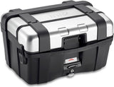 Monokey Trekker Aluminium Top Case - 46 Lt Trekker Aluminium - Givi Compatible With Yamaha Mt-07 (2014-2017)