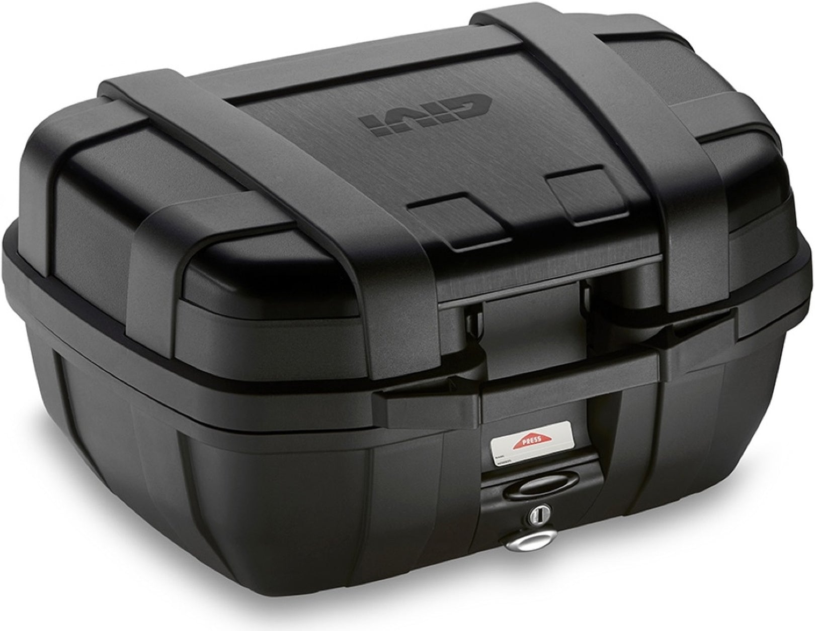 Monokey Trekker Lite Black Top Case - 52 Lt Trekker Lite Technopolymer - Givi Compatible With Wottan Storm S 300 (2022-2024)