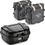 Trekker Canyon Black Top Case + Side Bags - 102 Lt Trekker Canyon Technopolymer - Givi Compatible With Yamaha Mt-07 (2021-2024)
