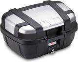 Monokey Trekker Aluminium Top Case - 52 Lt Trekker Aluminium - Givi Compatible With Honda Xl 600 Rm - Lm