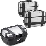 Trekker Top Case + Side Cases - 144 Lt Trekker Aluminium - Givi Compatible With Benelli Trk 702 X (2023-2024)