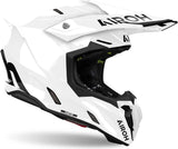 Off-Road Motorcycle Helmet Airoh Twist 3 - Tw314 Thermoplastic Hrt Gloss White Color Size Xxl