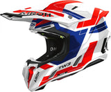 Off-Road Motorcycle Helmet Airoh Twist 3 - Tw3Di18 Thermoplastic Hrt Blue Red Gloss Dynasty Size Xs