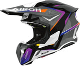 Off-Road Motorcycle Helmet Airoh Twist 3 - Tw3H38 Thermoplastic Hrt Gloss Hustle Size Xs