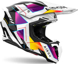 Off-Road Motorcycle Helmet Airoh Twist 3 - Tw3R38 Thermoplastic Hrt Gloss Rainbow Size L