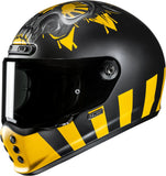 Full-Face Motorcycle Helmet Hjc V10 Advanced Fiberglass Composite Mc3Sf Crania Size 09 L