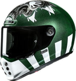 Full-Face Motorcycle Helmet Hjc V10 Advanced Fiberglass Composite Mc4 Crania Size 06 Xs