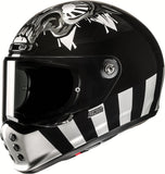 Full-Face Motorcycle Helmet Hjc V10 Advanced Fiberglass Composite Mc5 Crania Size 06 Xs