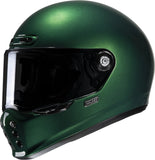 Full-Face Motorcycle Helmet Hjc V10 Advanced Fiberglass Composite Deep Green Size 09 L