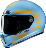 Full-Face Motorcycle Helmet Hjc V10 Advanced Fiberglass Composite Mc27 Foni Size 09 L