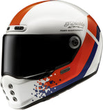 Full-Face Motorcycle Helmet Hjc V10 Advanced Fiberglass Composite Mc21 Fq20 Retro Size 10 Xl