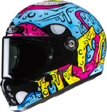 Full-Face Motorcycle Helmet Hjc V10 Advanced Fiberglass Composite Mc28 Squeeze Size 11 Xxl