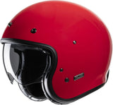 Urban Motorcycle Helmet Hjc V31 Advanced Fiberglass Composite Deep Red Size 09 L