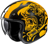 Urban Motorcycle Helmet Hjc V31 Advanced Fiberglass Composite Mc3 Flame Size 09 L