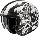 Urban Motorcycle Helmet Hjc V31 Advanced Fiberglass Composite Mc5 Flame Size 08 M