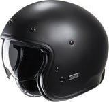 Urban Motorcycle Helmet Hjc V31 Advanced Fiberglass Composite Semi Flat Black Size 07 S