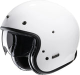 Urban Motorcycle Helmet Hjc V31 Advanced Fiberglass Composite White Size 08 M