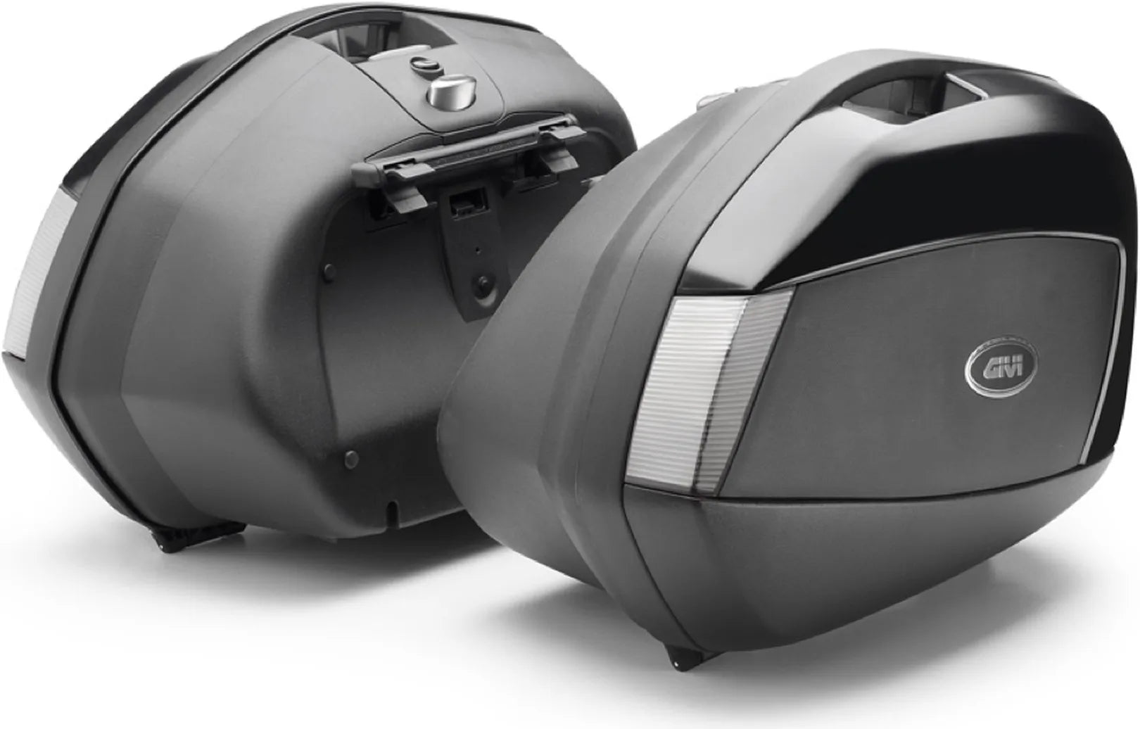 Monokey Side Black Tech Side Cases - 70 Lt Technopolymer - Givi Compatible With Suzuki Dl 650 V-Strom (2017-2024)