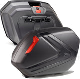 Monokey Side Carbon Look Side Cases - 74 Lt Technopolymer - Givi Compatible With Suzuki Gsx 650 F (2008-2014)