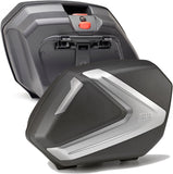 Monokey Side Silver Tech Side Cases - 74 Lt Technopolymer - Givi Compatible With Suzuki V-Strom 800 Se (2023-2024)