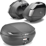 Arena Black Tech Top Case + Side Cases - 110 Lt Arena Technopolymer - Givi Compatible With Honda Cb 500 X (2019-2023)
