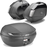 Arena Black Tech Top Case + Side Cases - 110 Lt Arena Technopolymer - Givi Compatible With Kawasaki Versys 650 (2015-2021)