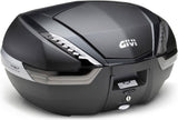 Monokey Carbon Look Tech Top Case - 47 Lt Technopolymer - Givi Compatible With Kawasaki Er-5 500 (2001-2007)