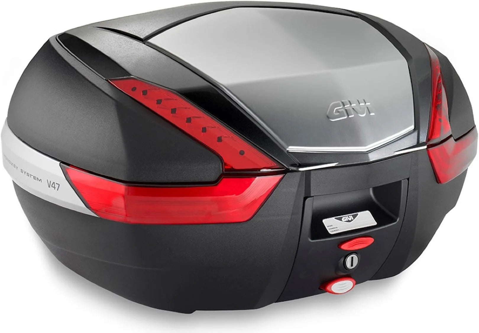 Monokey Aluminium Top Case - 47 Lt Technopolymer - Givi Compatible With Ktm 390 Adventure (2020-2024)