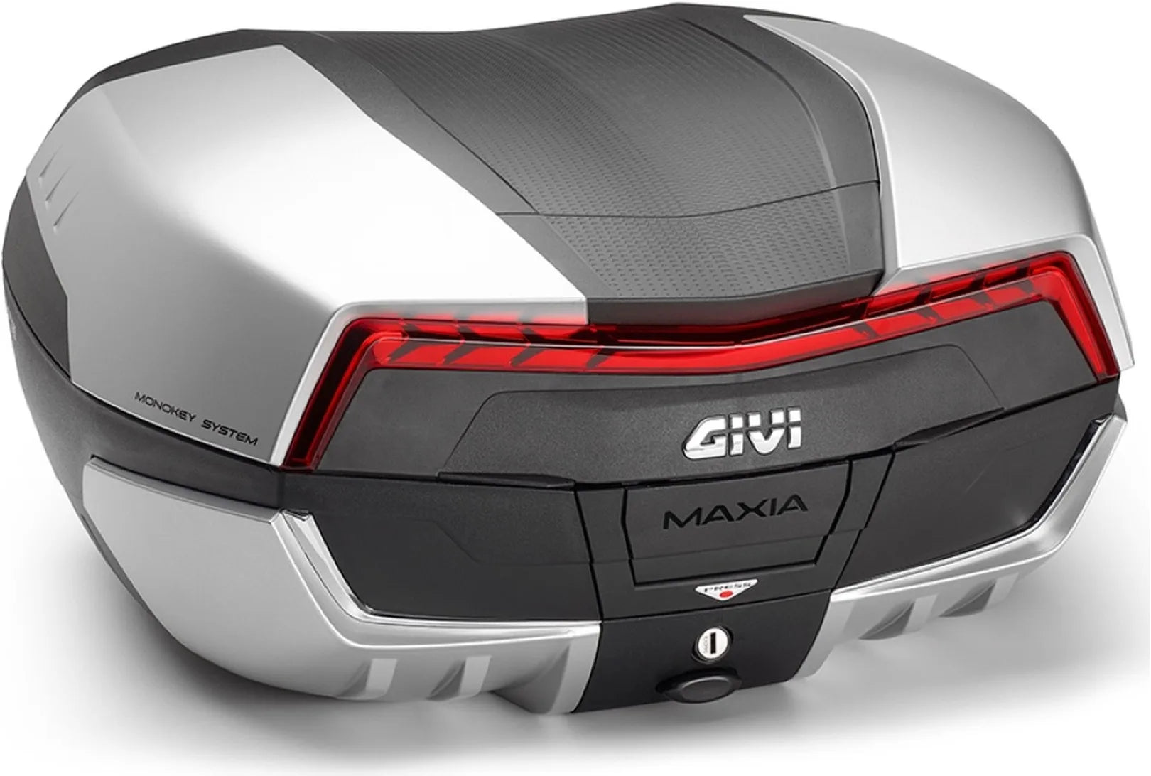 Monokey Maxia 5 Silver Top Case - 58 Lt 6Kg Maxia 5 Technopolymer - Givi Compatible With Ktm 1290 Super Adventure (2015-2016)