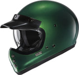 Full-Face Motorcycle Helmet Hjc V60 Advanced Fiberglass Composite Deep Green Size 08 M