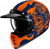 Full-Face Motorcycle Helmet Hjc V60 Advanced Fiberglass Composite Mc27 Flame Size 07 S