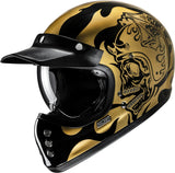 Full-Face Motorcycle Helmet Hjc V60 Advanced Fiberglass Composite Mc9 Flame Size 09 L
